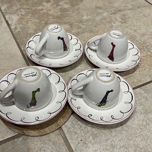 NEW Holiday set of 4 cups and sauces